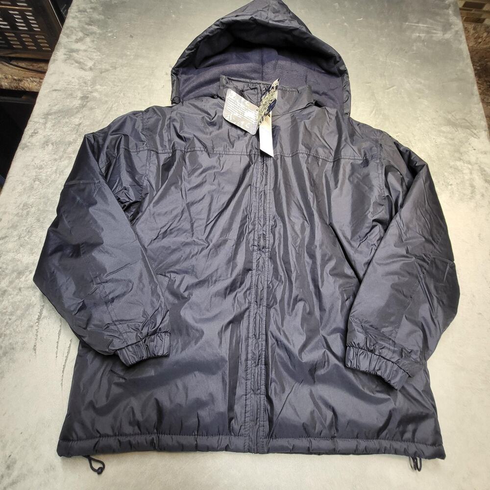 Kenpo Jacket Mens XL Blue Puffer Hooded Insulated Lined Full Zip 5568MX